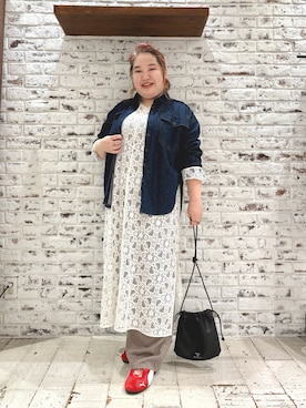 「アイテム（スラックス）」を使った、koba*rukaさん（レディース・160cm・30代）の秋コーディネート