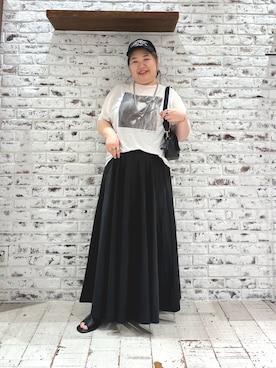 「PUAL CE CIN（ピュアルセシン）のアイテム」を使った、koba*rukaさん（レディース・160cm）の夏コーディネート