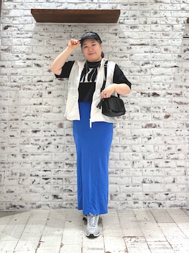 「PUAL CE CIN（ピュアルセシン）のアイテム」を使った、koba*rukaさん（レディース・160cm）の夏コーディネート