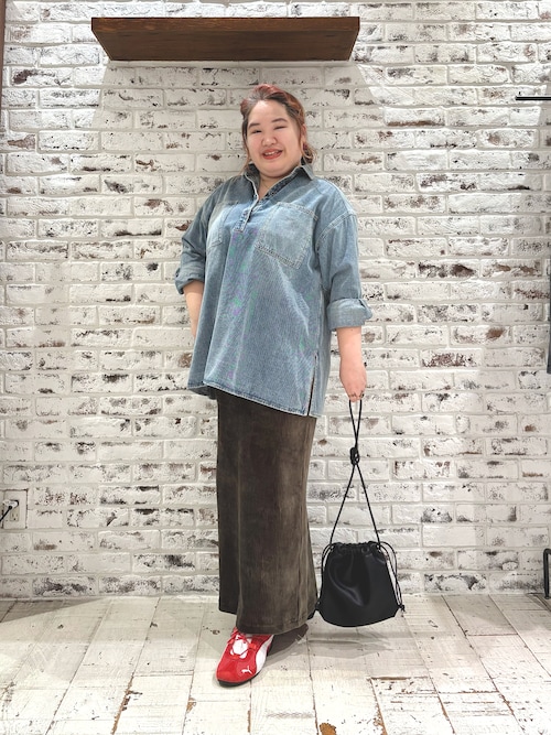 セール】【＠noricorico102企画】ヴィンテージライク デニムチュニック