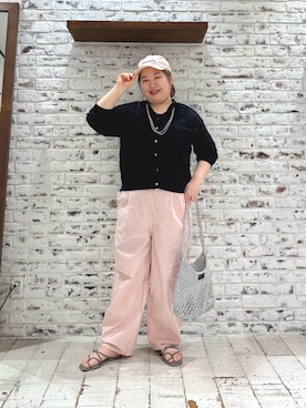 「PUAL CE CIN（ピュアルセシン）のアイテム（パンツ）」を使った、koba*rukaさん（レディース・160cm）の春コーディネート