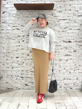 「アイテム（スカート）」を使った、koba*rukaさん（レディース・160cm・30代）の秋コーディネート