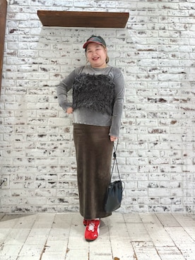 「アイテム（Tシャツ/カットソー）」を使った、koba*rukaさん（レディース・160cm・30代）の秋コーディネート