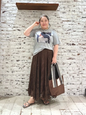「PUAL CE CIN（ピュアルセシン）のアイテム」を使った、koba*rukaさん（レディース・160cm）の夏コーディネート