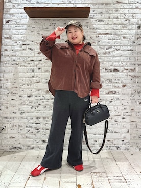 「アイテム（スウェットパンツ）」を使った、koba*rukaさん（レディース・160cm・30代）の秋コーディネート