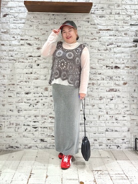 「アイテム（スカート）」を使った、koba*rukaさん（レディース・160cm・30代）の秋コーディネート
