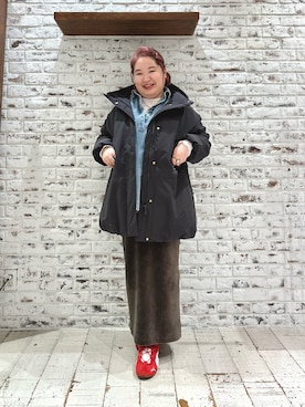 「アイテム（スカート）」を使った、koba*rukaさん（レディース・160cm・30代）の冬コーディネート