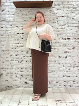 「アイテム（スカート）」を使った、koba*rukaさん（レディース・160cm・30代）の夏コーディネート