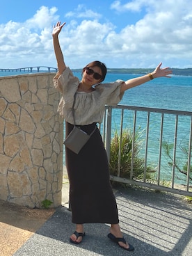 「夏秋ミックス」｜「アイテム（ワンピース/ドレス）」を使った、kuuuumaさん（レディース・158cm）の秋コーディネート