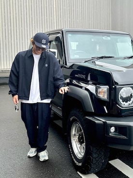 「アイテム（セットアップ）」を使った、RUKA0111さん（メンズ・173cm）の秋コーディネート