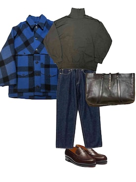 「アイテム（スウェット）」を使った、Aquariusさん（メンズ・165cm）の冬コーディネート