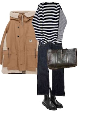 「RRL（ダブル アール エル）のアイテム」を使った、Aquariusさん（メンズ・165cm）の冬コーディネート