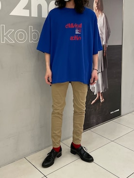 「surt（サート）のアイテム（チノパンツ）」を使った、souyaさん（メンズ・172cm）の春コーディネート