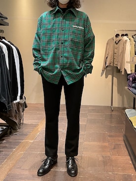 「B'2nd（ビーセカンド）のアイテム（スラックス）」を使った、souyaさん（メンズ・172cm）の冬コーディネート