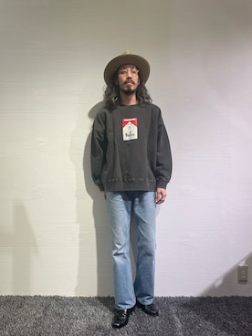 「B'2nd（ビーセカンド）のアイテム（スウェット）」を使った、souyaさん（メンズ・172cm）の春コーディネート