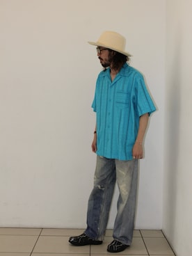 「OOFOS（ウーフォス）のアイテム」を使った、souyaさん（メンズ・172cm）の夏コーディネート