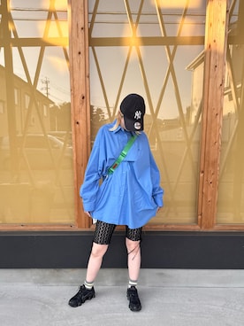 「coca（coca）（コカ）のアイテム（パンツ）」を使った、nichikaさん（レディース・172cm）の春コーディネート