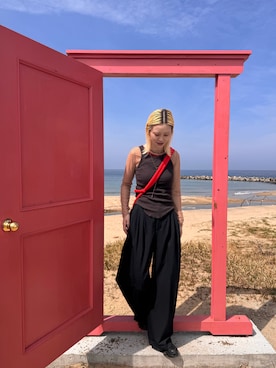 「ZARA（ザラ）のアイテム（パンツ）」を使った、nichikaさん（レディース・172cm）の春コーディネート