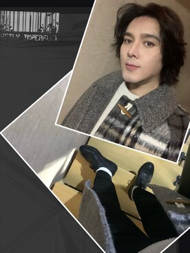 「5cm（ファイブシーエム）のアイテム」を使った、Xzyさん（メンズ・179cm）の冬コーディネート
