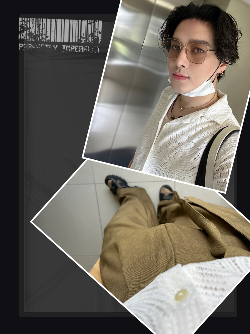 「URのアイテム（チノパンツ、その他）」を使った、Xzyさん（メンズ・179cm）の夏コーディネートの1枚目の写真