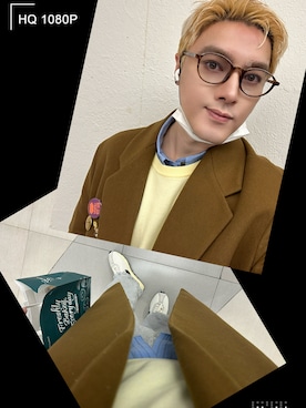 「アイテム（ダッフルコート）」を使った、Xzyさん（メンズ・179cm）の春コーディネート