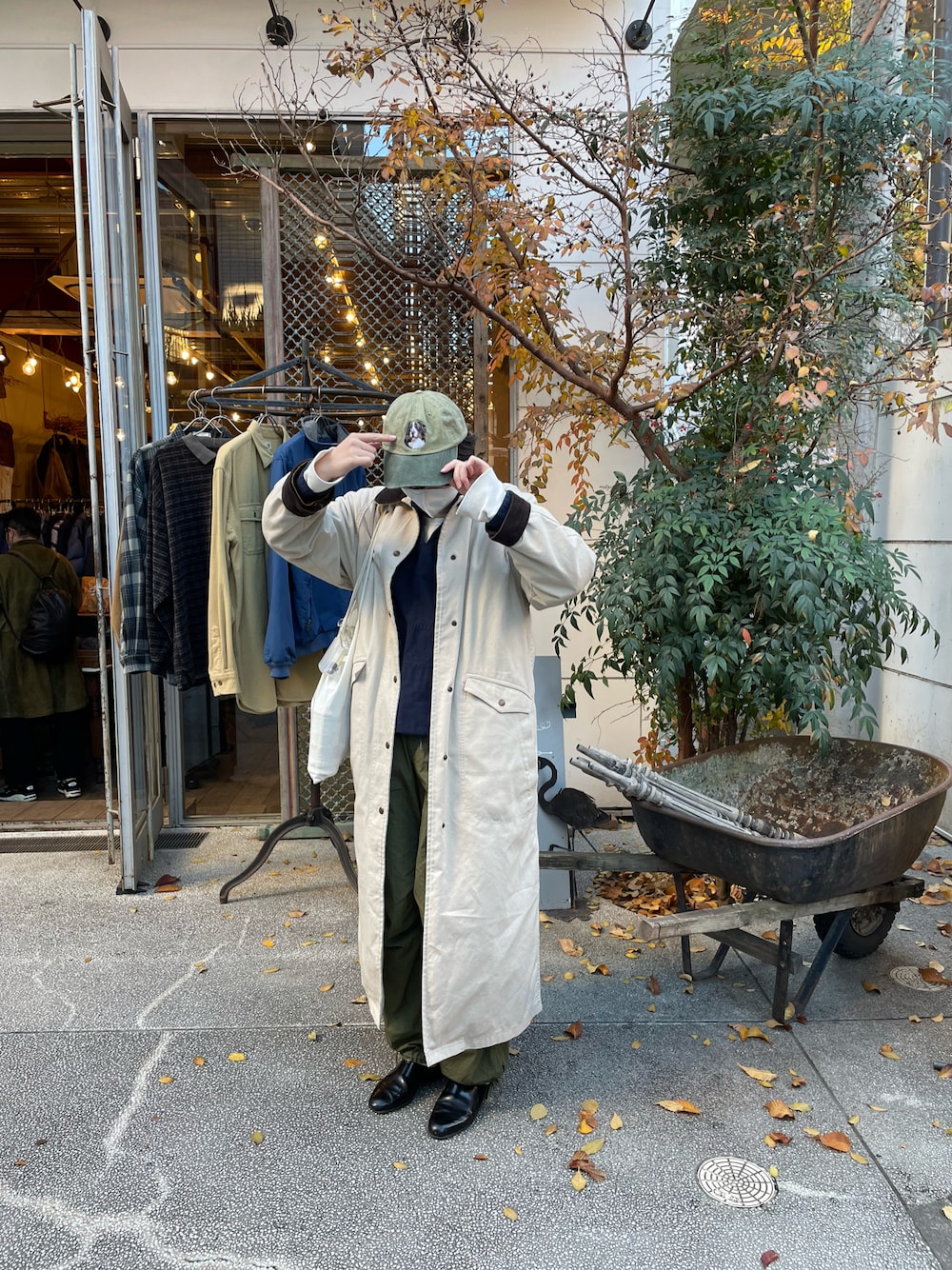 L.L.Beanのステンカラーコートを使った人気ファッション