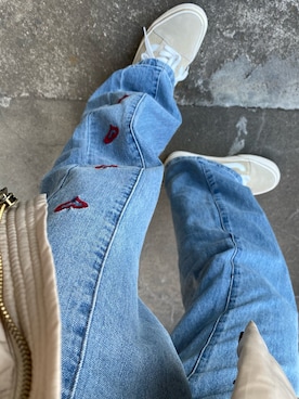 「alleybywcloset」｜「アイテム（ジャケット/アウター）」を使った、cozueさん（レディース・155cm）の冬コーディネート
