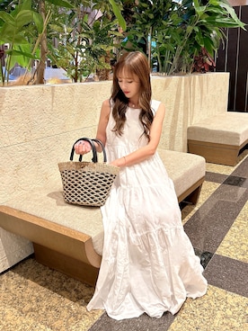 「カコバッグ」｜ゆりしょんさん（レディース・155cm）の夏コーディネート