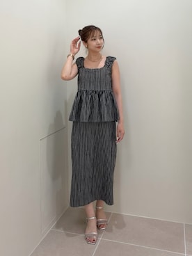 「N.（N. Natural Beauty Basic）（エヌエヌナチュラルビューティーベーシック）のアイテム（ワンピース）」を使った、misakiさん（レディース・160cm）の夏コーディネート