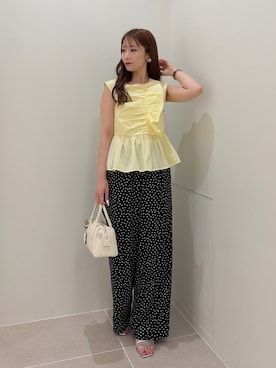 「NATURAL BEAUTY BASIC（ナチュラルビューティーベーシック）のアイテム」を使った、misakiさん（レディース・160cm）の夏コーディネート