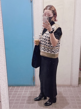 「marjour（マージュール）のアイテム（ブーツ）」を使った、ponさん（レディース・154cm）の秋コーディネート