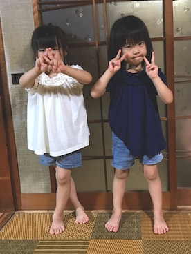 「アイテム（その他）」を使った、kikiさん（キッズ・80cm）の夏コーディネート