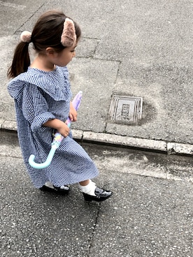 「Laula（ラウラ）のアイテム（ワンピース/ドレス）」を使った、inmine8さん（キッズ・110cm）の冬コーディネート