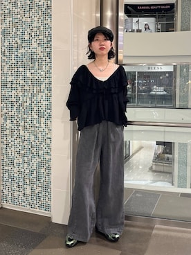 「アイテム（ハンチング/ベレー帽）」を使った、ぴんさん（レディース・161cm・20代）の夏コーディネート