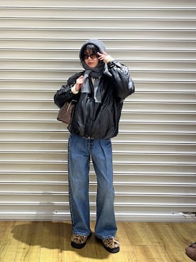 「アイテム（ボストンバッグ）」を使った、ぴんさん（レディース・161cm・20代）の秋コーディネート