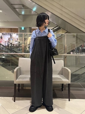 「アイテム（サロペット/オーバーオール）」を使った、ぴんさん（レディース・161cm・20代）の秋コーディネート