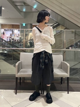 「アイテム（サンダル）」を使った、ぴんさん（レディース・161cm・20代）の秋コーディネート