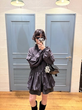 「LOWRYS FARM（ローリーズファーム）のアイテム（ワンピース）」を使った、ぴんさん（レディース・161cm）の秋コーディネート