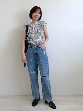 「アイテム（パンツ）」を使った、J U R Iさん（レディース・160cm・30代）の春コーディネート