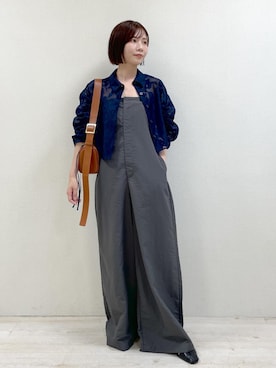 「イエベ」｜「アイテム（サンダル）」を使った、J U R Iさん（レディース・160cm）の春コーディネート