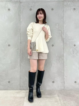 「アイテム（パンツ）」を使った、J U R Iさん（レディース・160cm・30代）の冬コーディネート