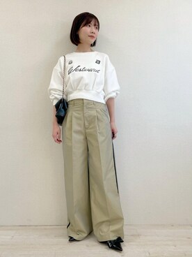「アイテム（スウェット）」を使った、J U R Iさん（レディース・160cm・30代）の冬コーディネート