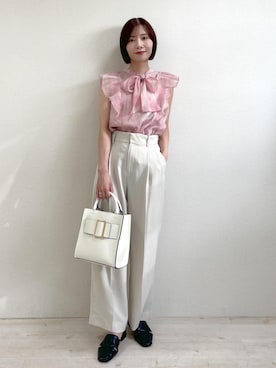 「アイテム（パンツ）」を使った、J U R Iさん（レディース・160cm・30代）の春コーディネート