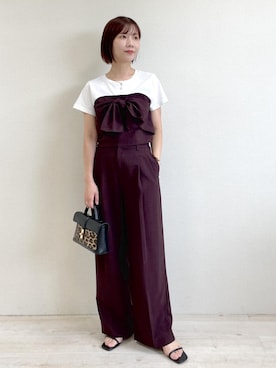 「アイテム（パンツ）」を使った、J U R Iさん（レディース・160cm・30代）の夏コーディネート