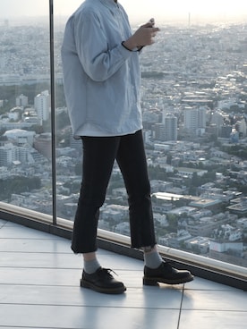 「Mo&Co.（モーアンドコー）のアイテム（パンツ）」を使った、Jokingさん（レディース・165cm）の夏コーディネート