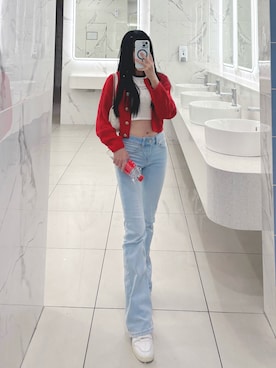 「H&M（エイチ・アンド・エム）のアイテム（トップス）」を使った、Victoriaさん（レディース・155cm）の冬コーディネート