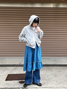 「charlesjeffreyloverboy」｜azuさん（レディース・158cm）の春コーディネート