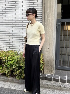 「BLESS（ブレス）のアイテム（バッグ）」を使った、azuさん（レディース・158cm）の夏コーディネート