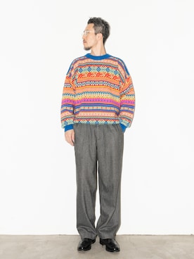 「ウールパンツ」｜m_hosokawaさん（メンズ・180cm）の秋コーディネート