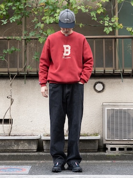 「Levi's（リーバイス）のアイテム（帽子）」を使った、m_hosokawaさん（メンズ・180cm）の秋コーディネート